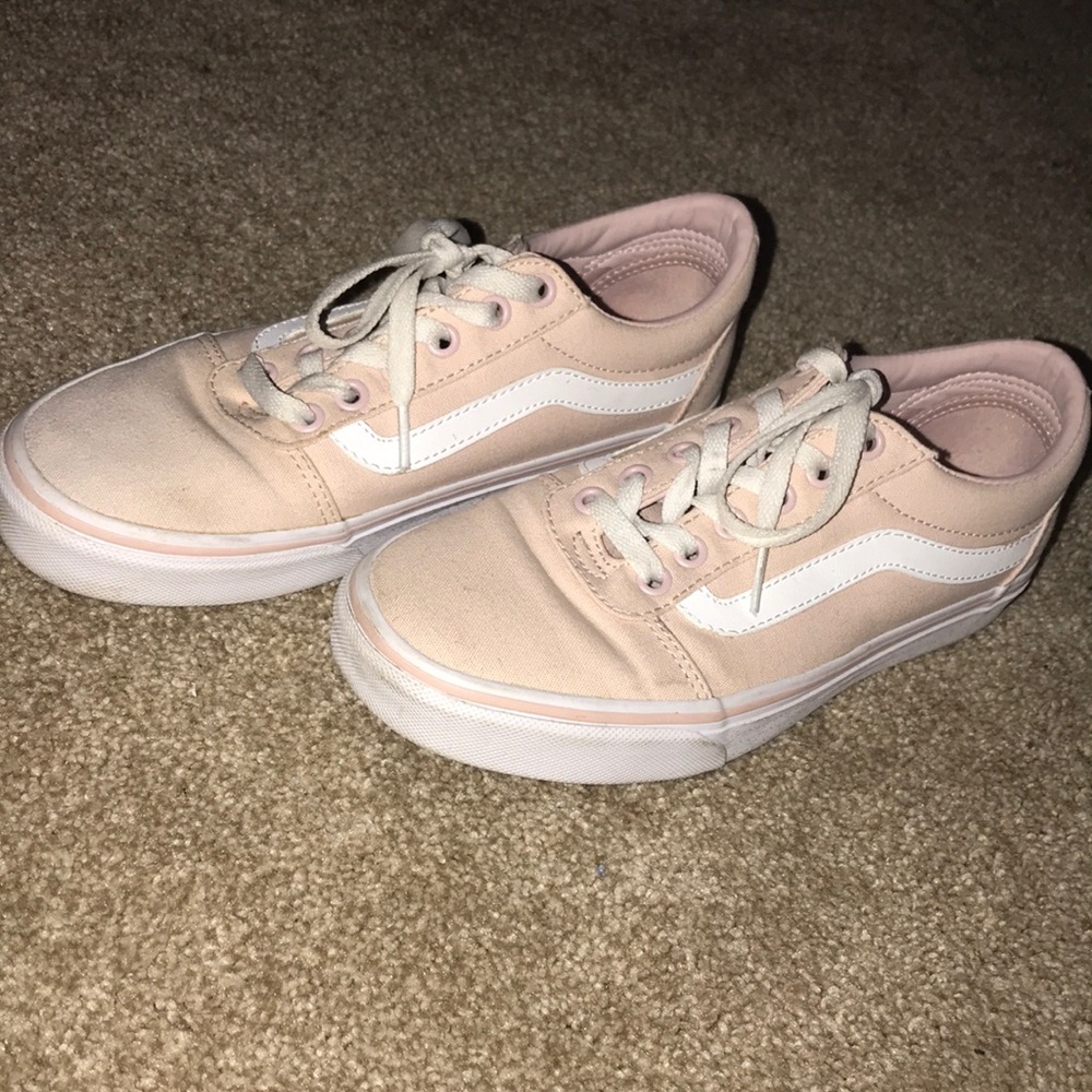 pinkish peach vans size 7.0